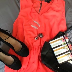 Tangerine Forever 21 Dress